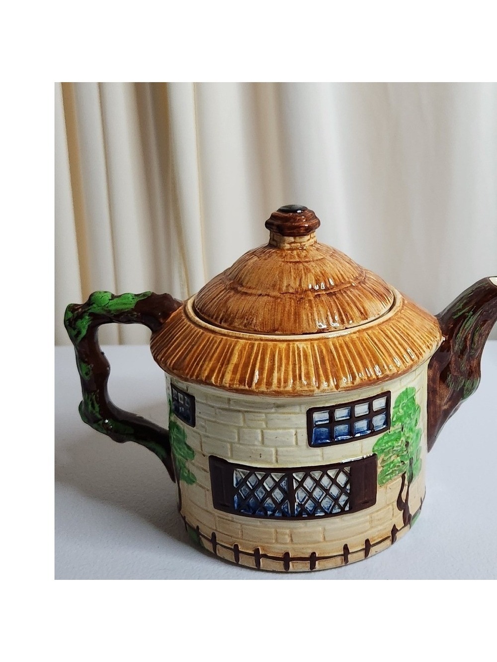 Beswick Ware Cottage Teapot Vintage Made in England Ceramic Multicolor 239